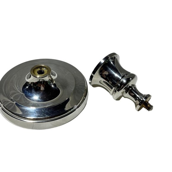 Vintage Silver Plate Candlesticks, Round Base - Set of 2 - Picture 8 of 8